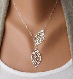 Double Leaves Necklace