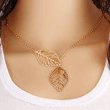 Double Leaves Necklace